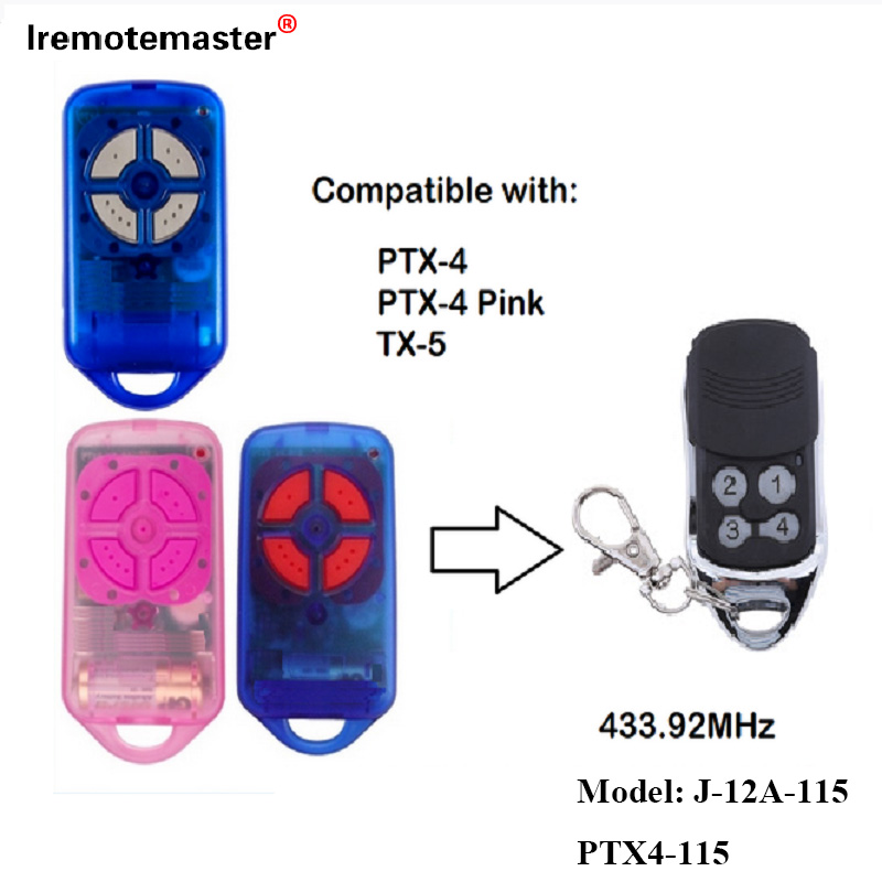 Für PTX4 433,92 MHz Tor Garagentor Fernbedienung Rolling Code